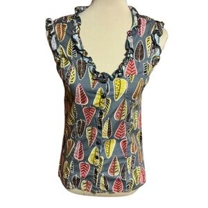 Effie’s Heart Feminine Autumn Leaves top